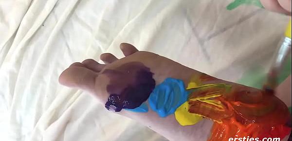  Fun With Body Painting and Sex Toys